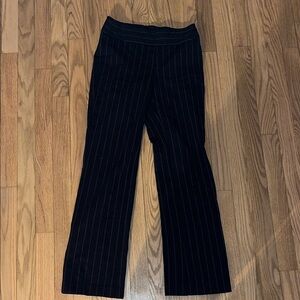 Jones New York Black Striped Trousers